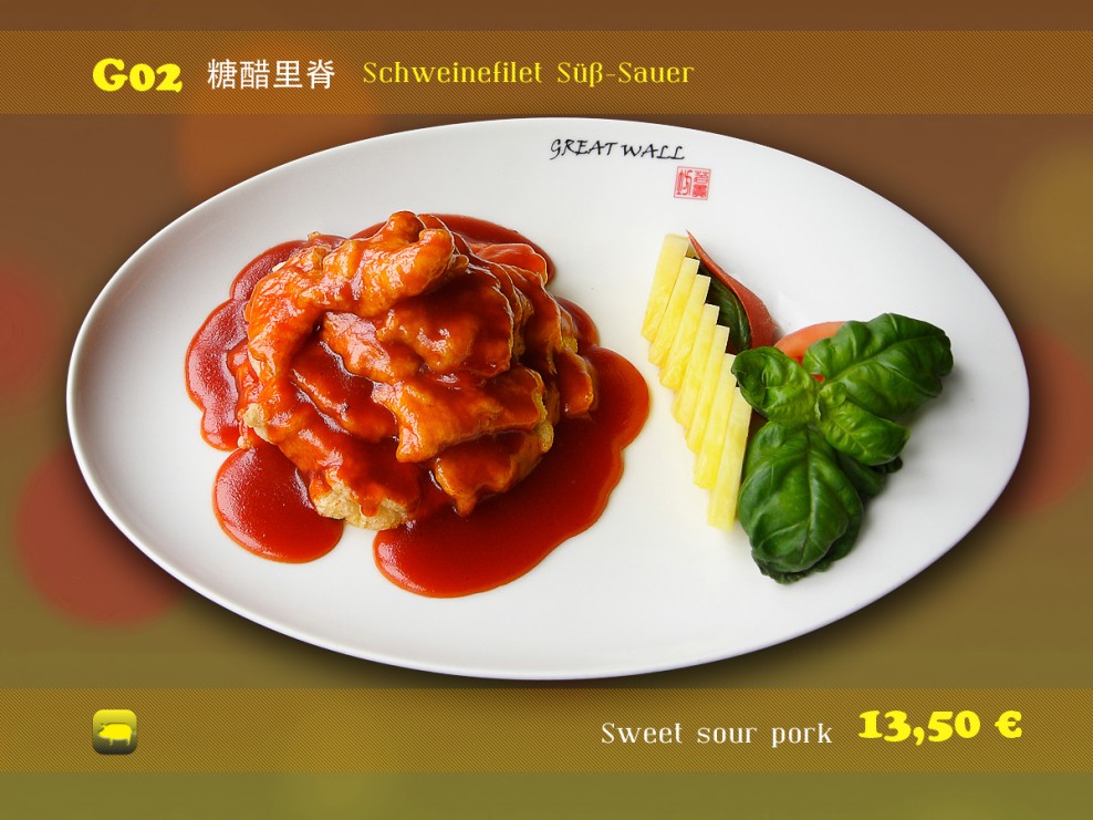 Schweinefilet Süß-Sauer › Great-Wall Restaurant ‹ Authentisch ...