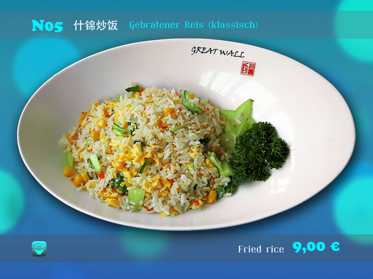 Gebratener Reis (klassisch) › Great-Wall Restaurant ‹ Authentisch ...